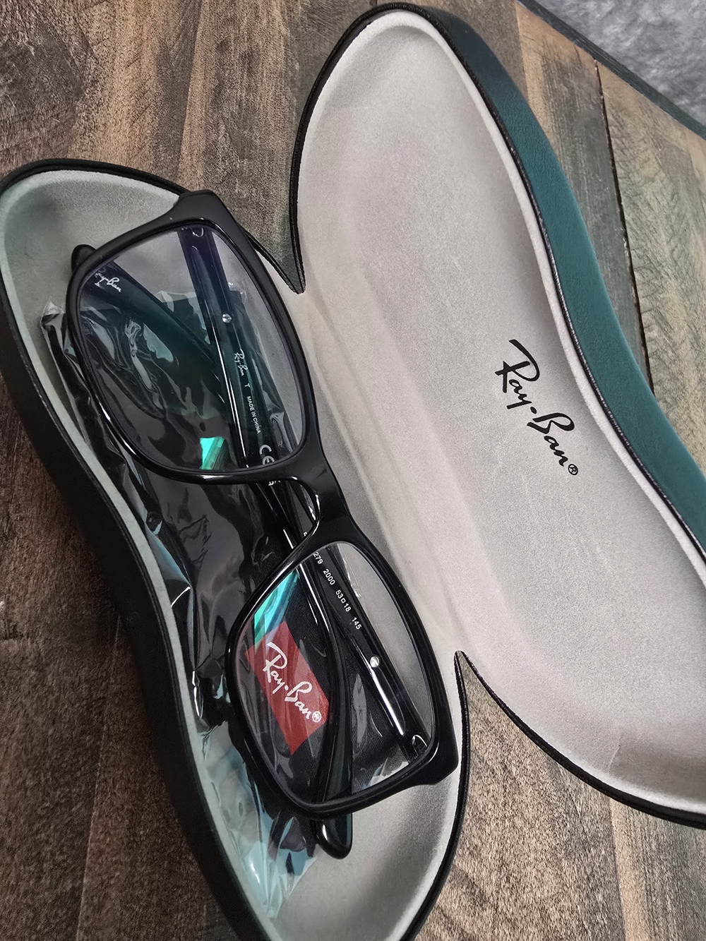 Ray-Ban Black Rectangular Optical Glasses
